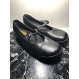 shoes for crews women’s Size 9 black leather slip on clogs