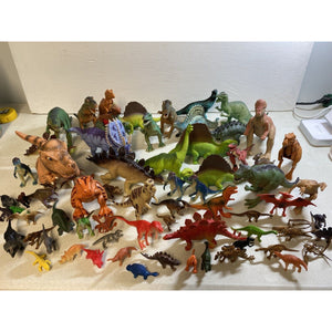 69 Piece Huge lot of Dinosaur Figurine Toys