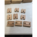 65 Piece Lot of Various Brio/Brio Compatible Wooden Train Track Straight Ways
