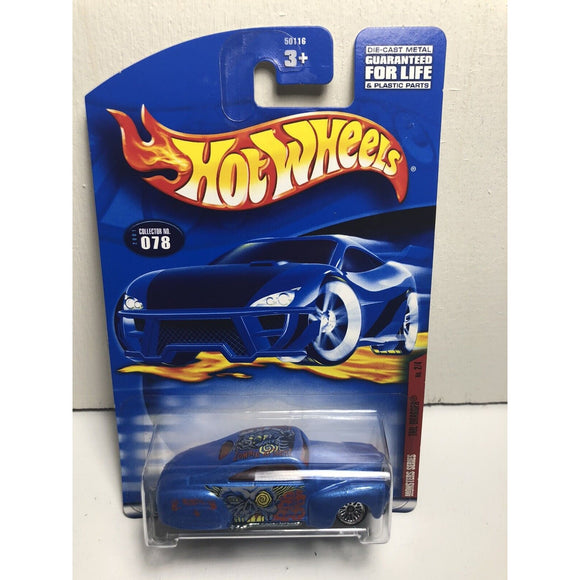 HOT WHEELS MONSTER SERIES TAIL DRAGGER 2/4 2001 Collector NO. 078 BLUE