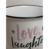 FRIENDS Coffee Mug Cup 20 oz Jumbo Ceramic Love Laughter and FRIENDS White