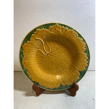 Bardallo Cabbage Leaf 7 3/4" Plate Made In Portugal