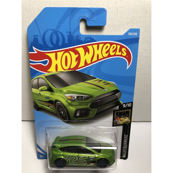 2019 Hot Wheels NIGHTBURNERZ 9/10 Ford Focus RS 139/250 (Green)