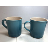Le Creuset Blue Ombre Coffee Cup Mug 12oz Pair Of Two