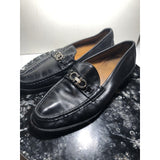 Salvatore Ferragamo Mens SONIC Gancini Bit Dress Shoes Black Loafers D 11