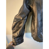 Men's Wilson's Leather Jacket/ Coat Size 2XLT Midweight Black