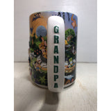 Walt Disney World Grandpa Ceramic Green Walled Coffee Mug Cup