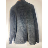 Men's Claiborne Size 2XL Black Suede Button Up Jacket/ Coat