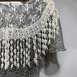 Women’s Vintage Jessica McClintock Lace & Crochet Detailed Dress Size 10