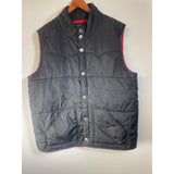 Men's True Religion Black 3XL Button Up Puffer Vest