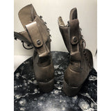 Women’s american rag Boot leather laced Brown AZ AZOE Size 10