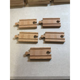 65 Piece Lot of Various Brio/Brio Compatible Wooden Train Track Straight Ways