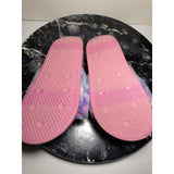 Build-A-Bear Workshop Character Slide Sandals Pink Tie Dye Kitty XL 4 5