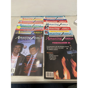 Lot Of 12 Amazing Computing Magazine Commodore Amiga