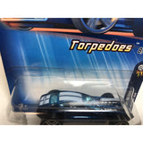2005 Hot Wheels #48 First Editions-Torpedoes 8/10 OVERBORED 454 Blue w/Pr5 Spoke