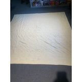 84 X 84" Yellow & Floral Twin Sized Quilt Unbranded