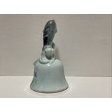 GF VTG 1984 Florida State Porcelain 5" Hand Bell, Blue Dolphin Jumping Sea Wave